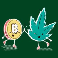 420 Bitcoin Button