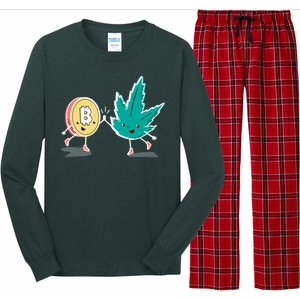 420 Bitcoin Long Sleeve Pajama Set