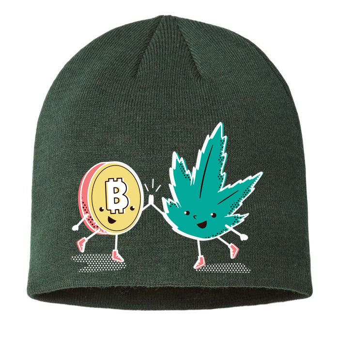 420 Bitcoin Sustainable Beanie