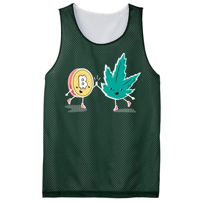 420 Bitcoin Mesh Reversible Basketball Jersey Tank