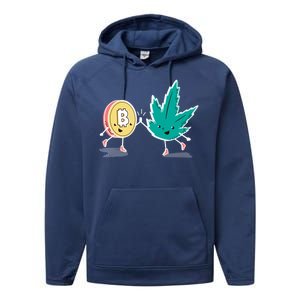 420 Bitcoin Performance Fleece Hoodie