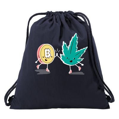 420 Bitcoin Drawstring Bag