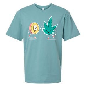 420 Bitcoin Sueded Cloud Jersey T-Shirt