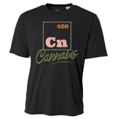 420 Cannabis Periodic Element Cooling Performance Crew T-Shirt