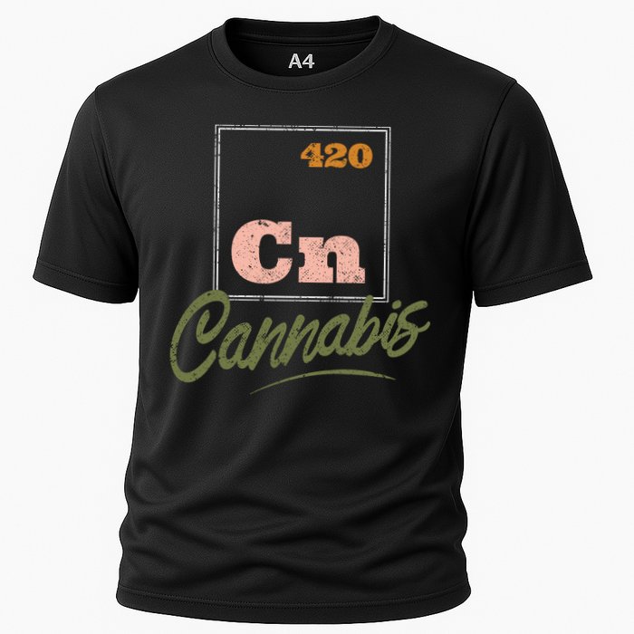 420 Cannabis Periodic Element Cooling Performance Crew T-Shirt