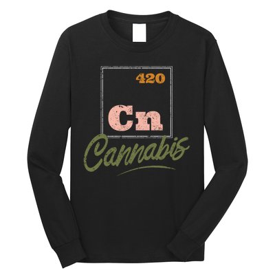 420 Cannabis Periodic Element Long Sleeve Shirt