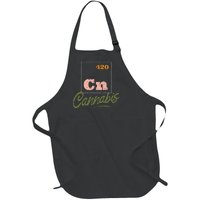 420 Cannabis Periodic Element Full-Length Apron With Pockets