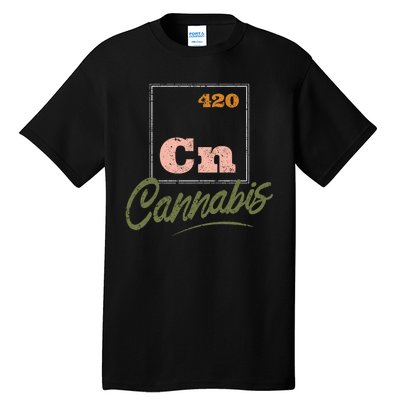 420 Cannabis Periodic Element Tall T-Shirt