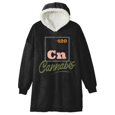 420 Cannabis Periodic Element Hooded Wearable Blanket