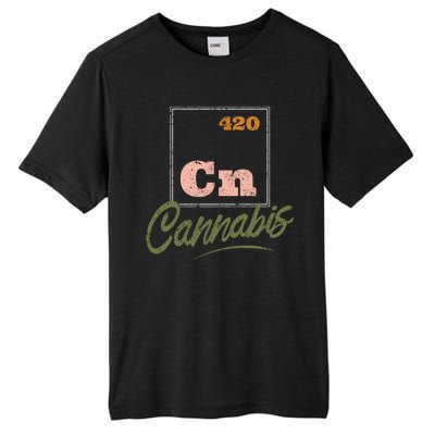 420 Cannabis Periodic Element Tall Fusion ChromaSoft Performance T-Shirt