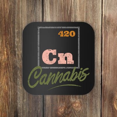 420 Cannabis Periodic Element Coaster