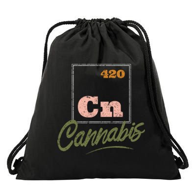 420 Cannabis Periodic Element Drawstring Bag