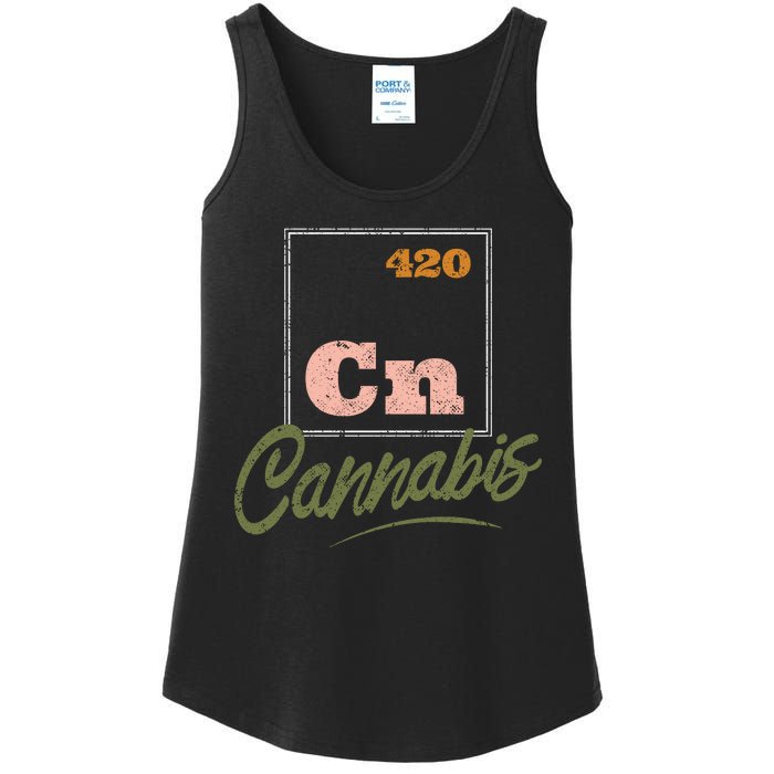 420 Cannabis Periodic Element Ladies Essential Tank