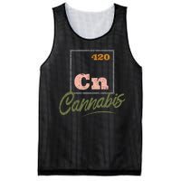 420 Cannabis Periodic Element Mesh Reversible Basketball Jersey Tank