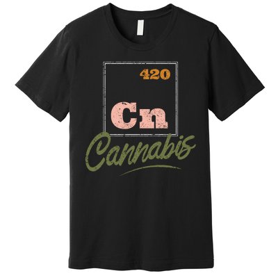 420 Cannabis Periodic Element Premium T-Shirt