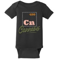 420 Cannabis Periodic Element Baby Bodysuit