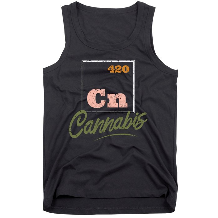 420 Cannabis Periodic Element Tank Top