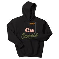 420 Cannabis Periodic Element Kids Hoodie