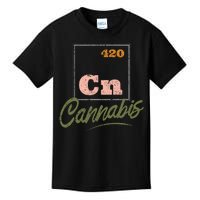 420 Cannabis Periodic Element Kids T-Shirt