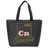 420 Cannabis Periodic Element Zip Tote Bag