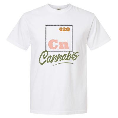 420 Cannabis Periodic Element Garment-Dyed Heavyweight T-Shirt