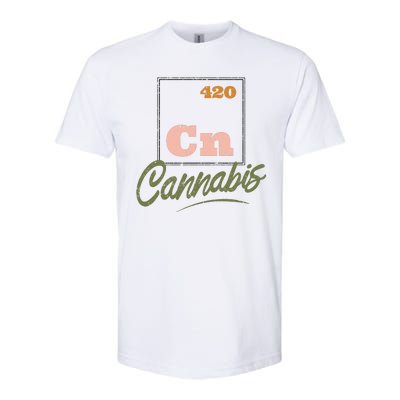 420 Cannabis Periodic Element Softstyle CVC T-Shirt