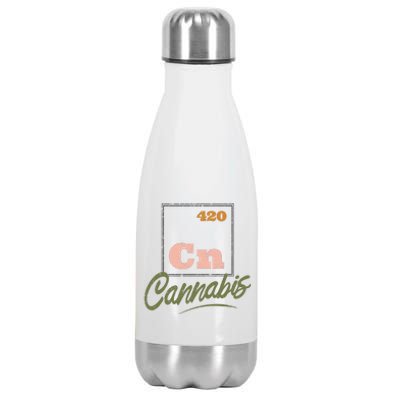 420 Cannabis Periodic Element Stainless Steel Insulated Water Bottle