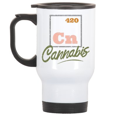 420 Cannabis Periodic Element Stainless Steel Travel Mug