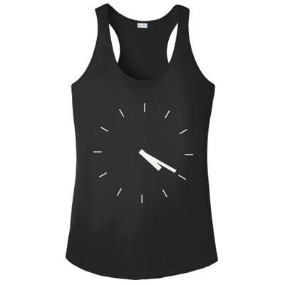 420 Funny Time Clock Ladies PosiCharge Competitor Racerback Tank