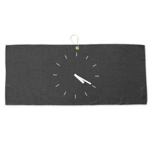 420 Funny Time Clock Large Microfiber Waffle Golf Towel