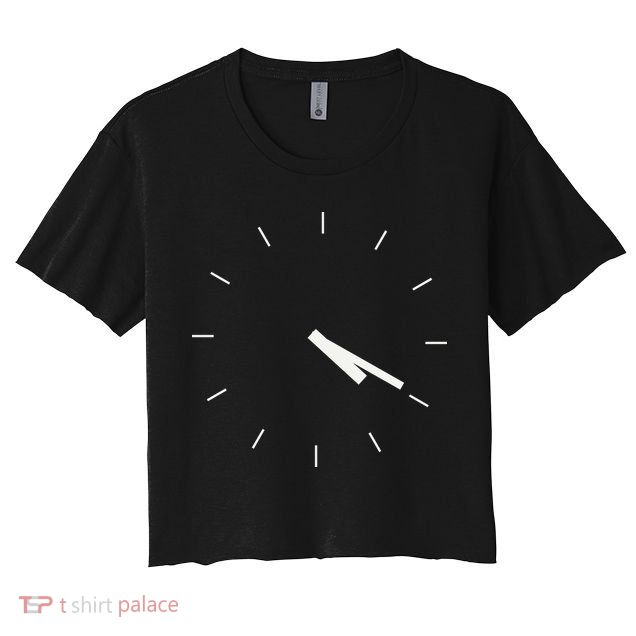 420 Funny Time Clock Crop Top