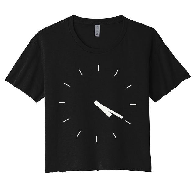 420 Funny Time Clock Crop Top