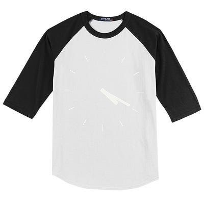 420 Funny Time Clock Kids Colorblock Raglan Jersey