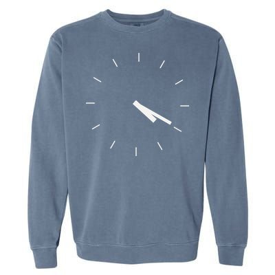 420 Funny Time Clock Garment-Dyed Sweatshirt