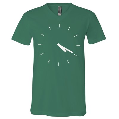 420 Funny Time Clock V-Neck T-Shirt