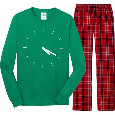 420 Funny Time Clock Long Sleeve Pajama Set