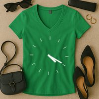 420 Funny Time Clock Women's V-Neck T-Shirt