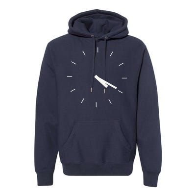 420 Funny Time Clock Premium Hoodie