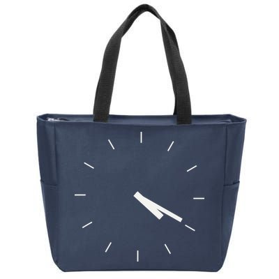 420 Funny Time Clock Zip Tote Bag