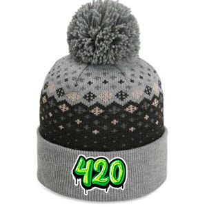 420 Graffiti  The Baniff Cuffed Pom Beanie