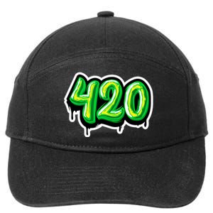 420 Graffiti  7-Panel Snapback Hat