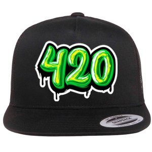 420 Graffiti  Flat Bill Trucker Hat