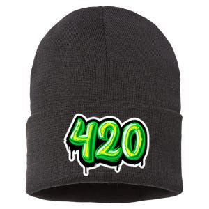 420 Graffiti  Sustainable Knit Beanie