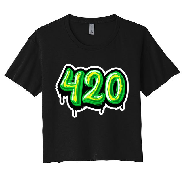 420 Graffiti  Crop Top