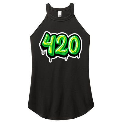 420 Graffiti  Women's Perfect Tri Rocker Tank
