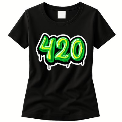 420 Graffiti  Womens T-Shirt