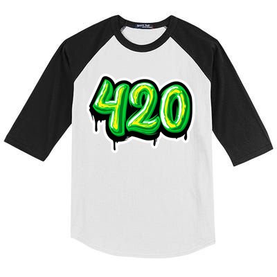 420 Graffiti  Kids Colorblock Raglan Jersey