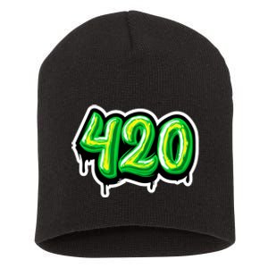 420 Graffiti  Short Acrylic Beanie