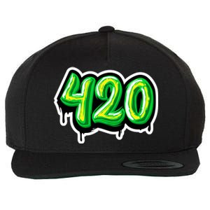 420 Graffiti  Wool Snapback Cap