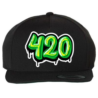 420 Graffiti  Wool Snapback Cap